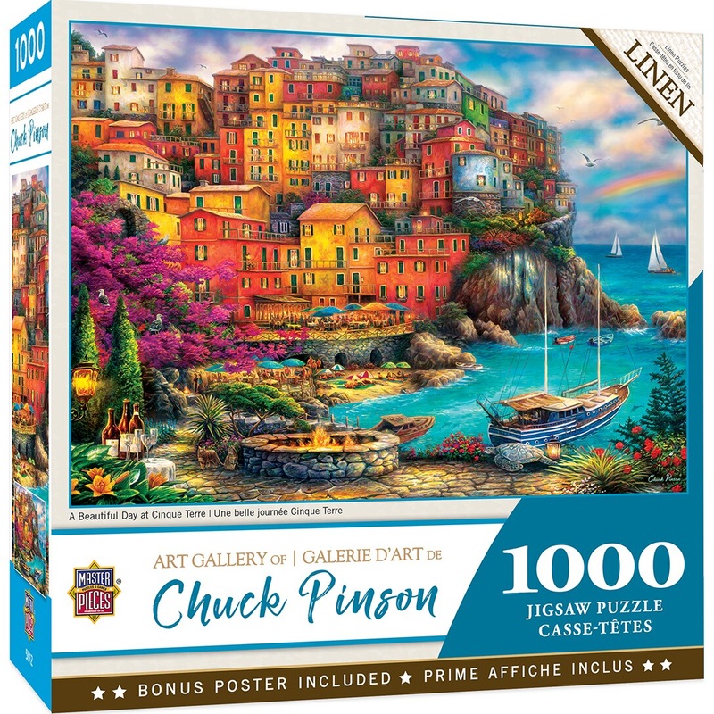 A Beautiful Day at Cinque Terre 1000pc Puzzle