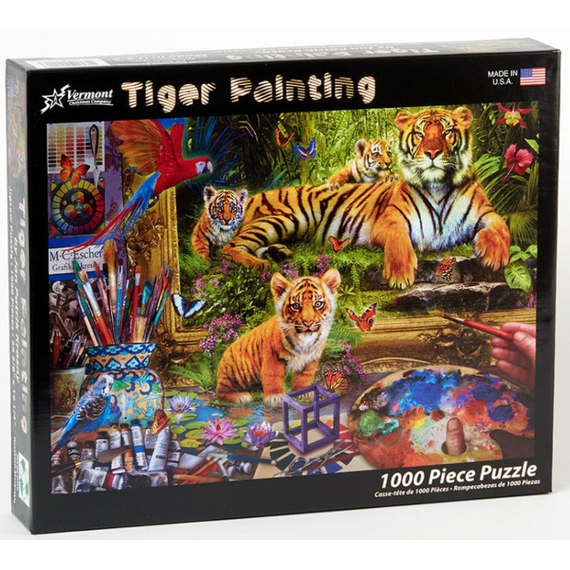 Tiger Painting 1000pc Puzzle