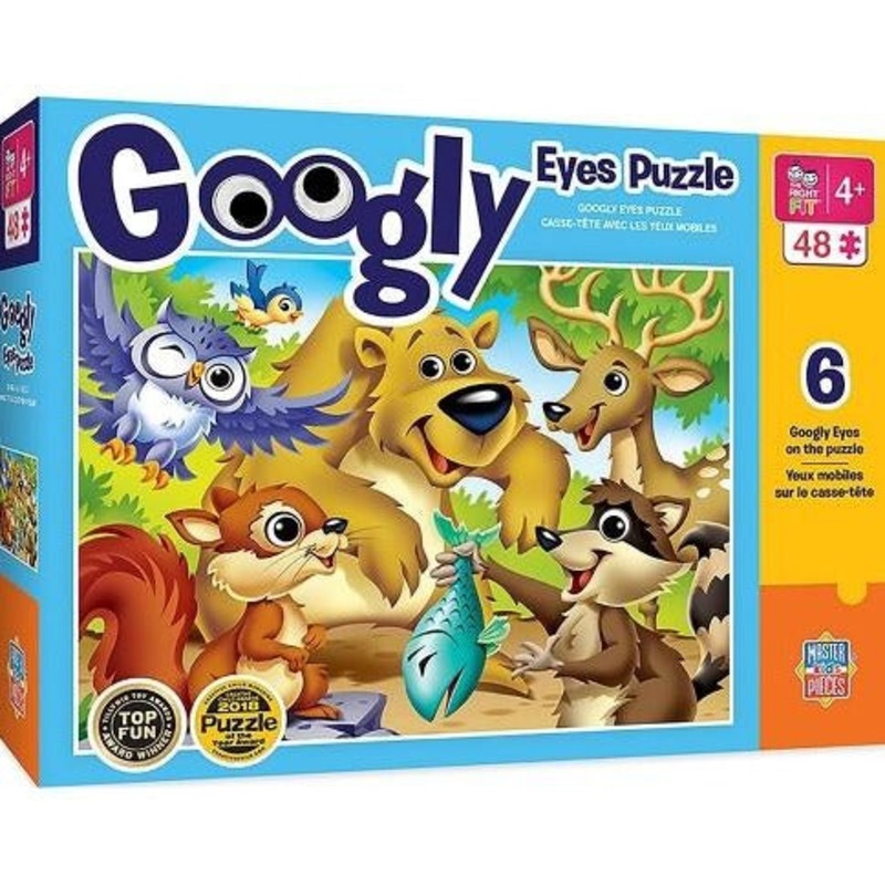Woodland Animals Googly Eyes 48pc Puzzle