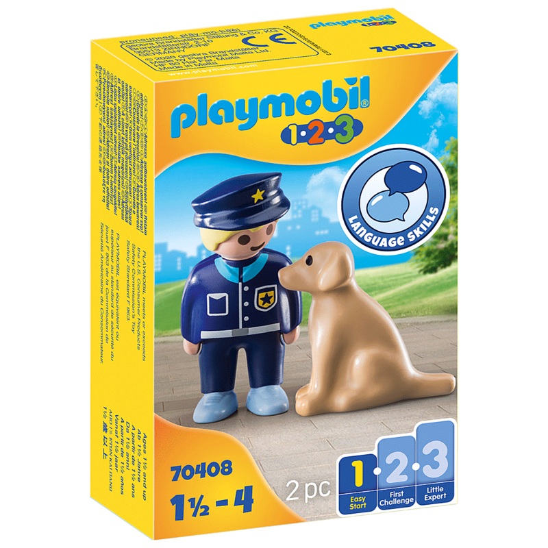 1 2 3 Police Officer with Dog