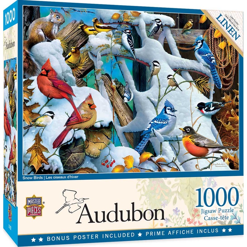 Audunon - Snow Birds 1000pc Puzzle