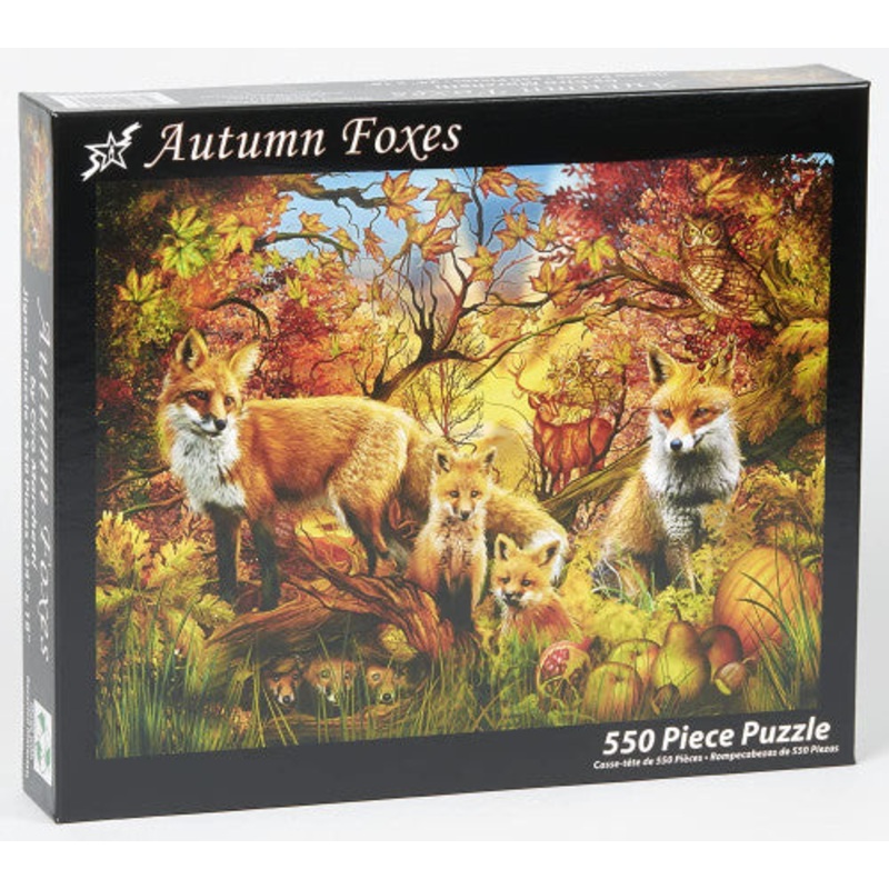 Autumn Foxes 550pc Puzzle
