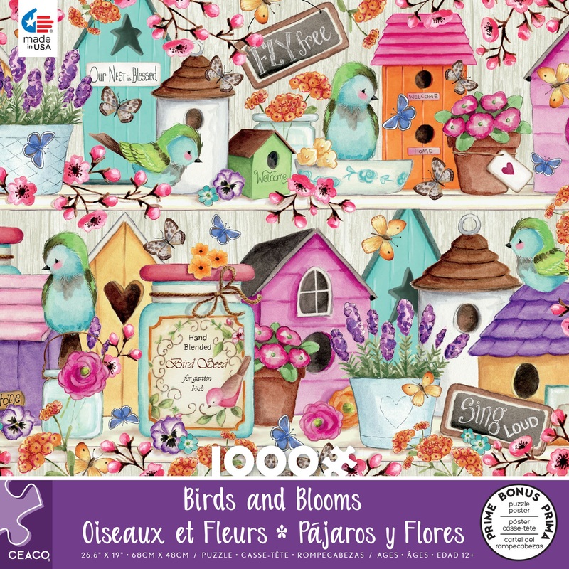 Birdhouse Birdies 1000pc Puzzle