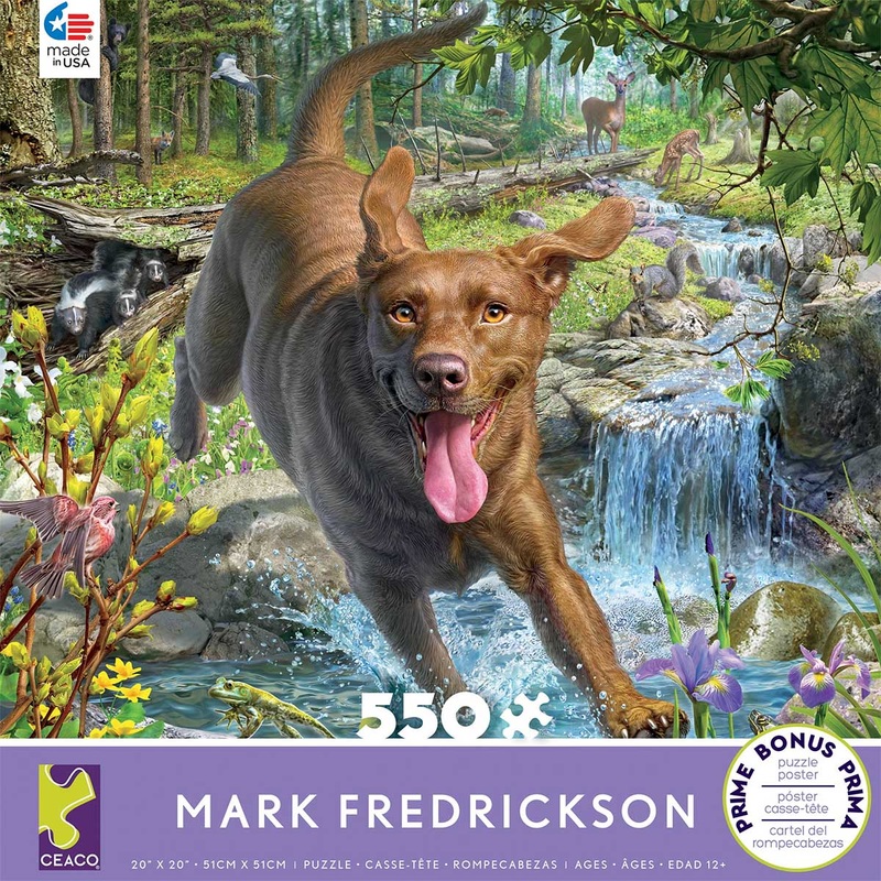 Chocolate Lab 2 550pc Puzzle