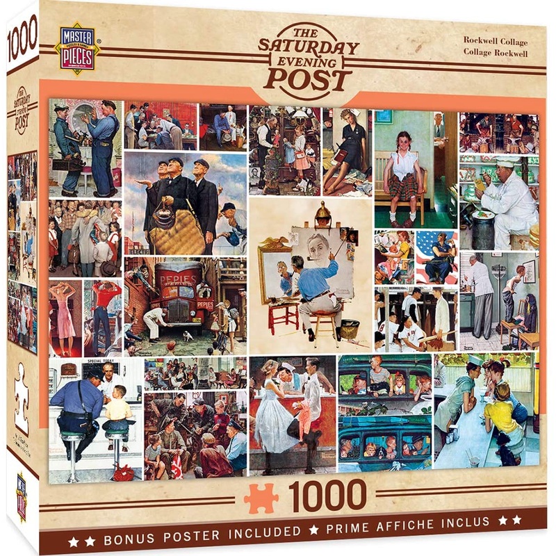 Saturday Evening Post - Rockwell Collage 1000pc Puzzle