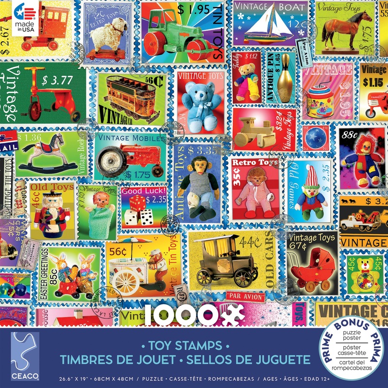 Sports Stamps 1000pc Puzzle