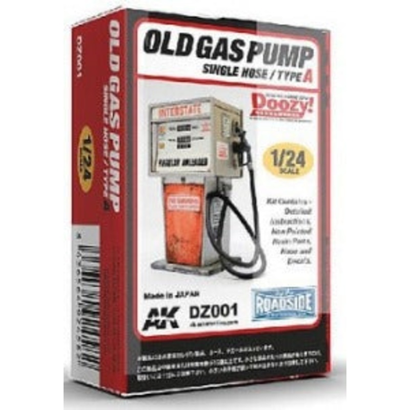 1/24 Doozy Series Old Gas Pump w/Single Hose Resin Kit