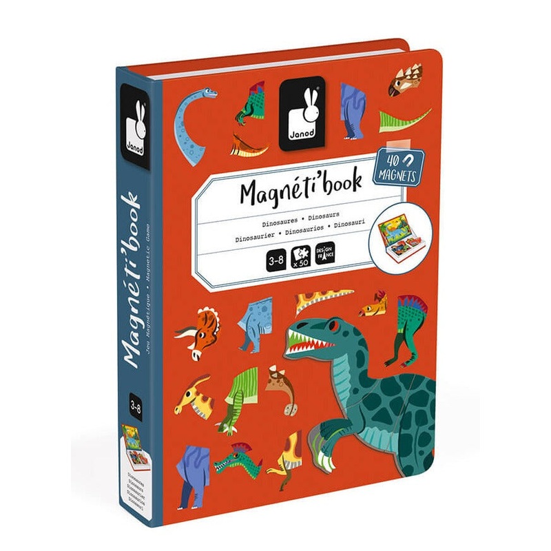 Magneti'Book Dinosaurs, 40 Magnets