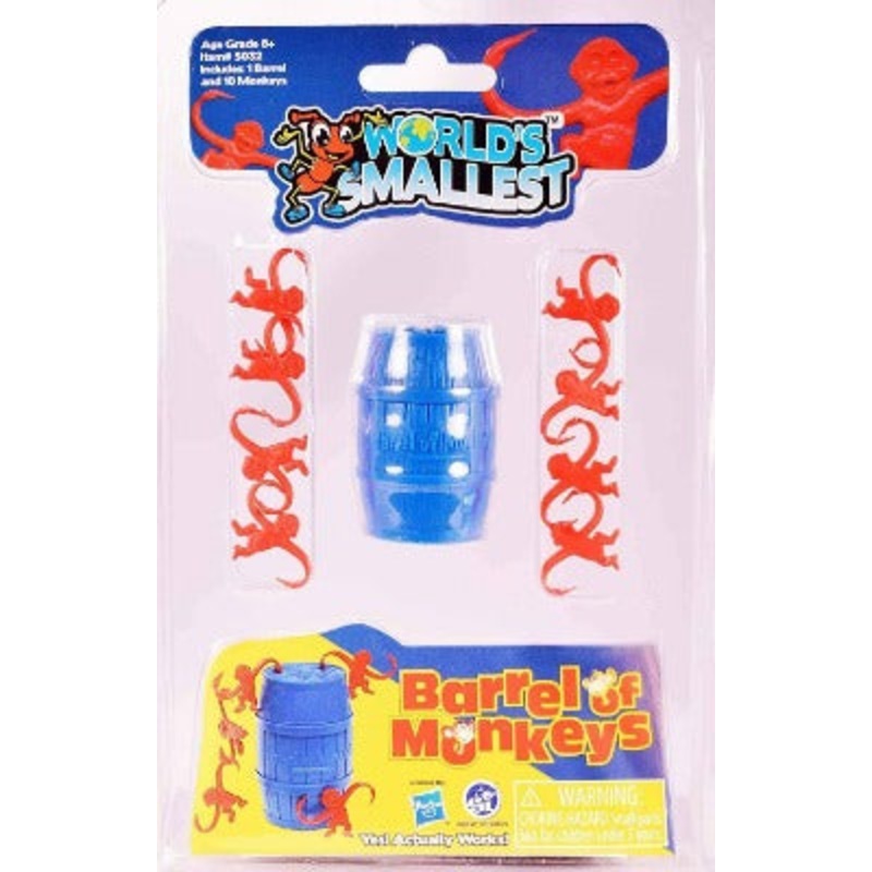 World's Smallest Barrel of Monkeys