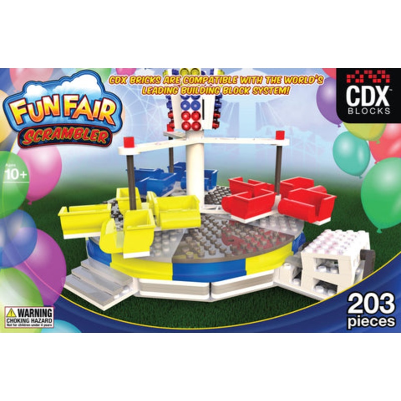 CDX Blocks Fun Fair Scrambler Ride Construction Building Set