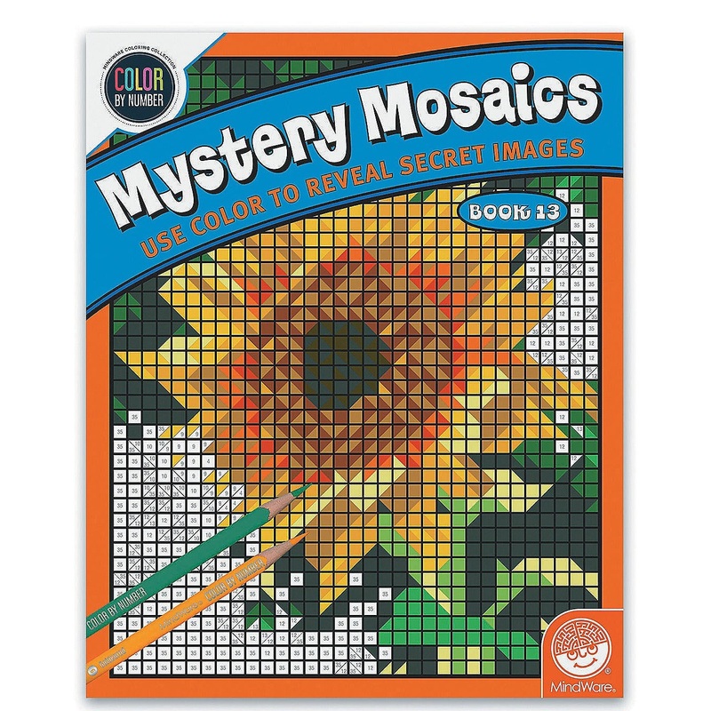 Color By Number Mystery Mosaics: Book 13