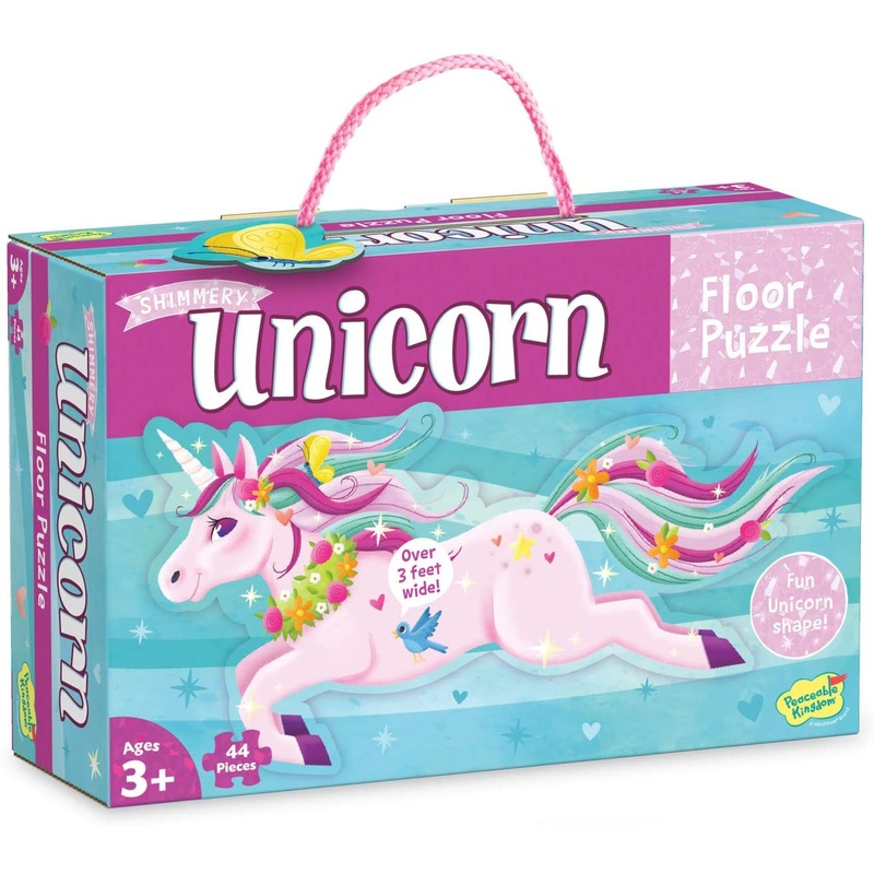 Shimmery Unicorn Floor Puzzle