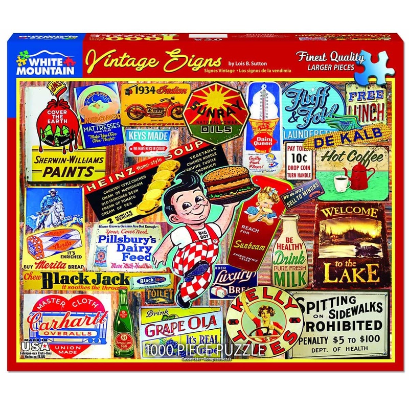 Vintage Signs 1000pc Puzzle