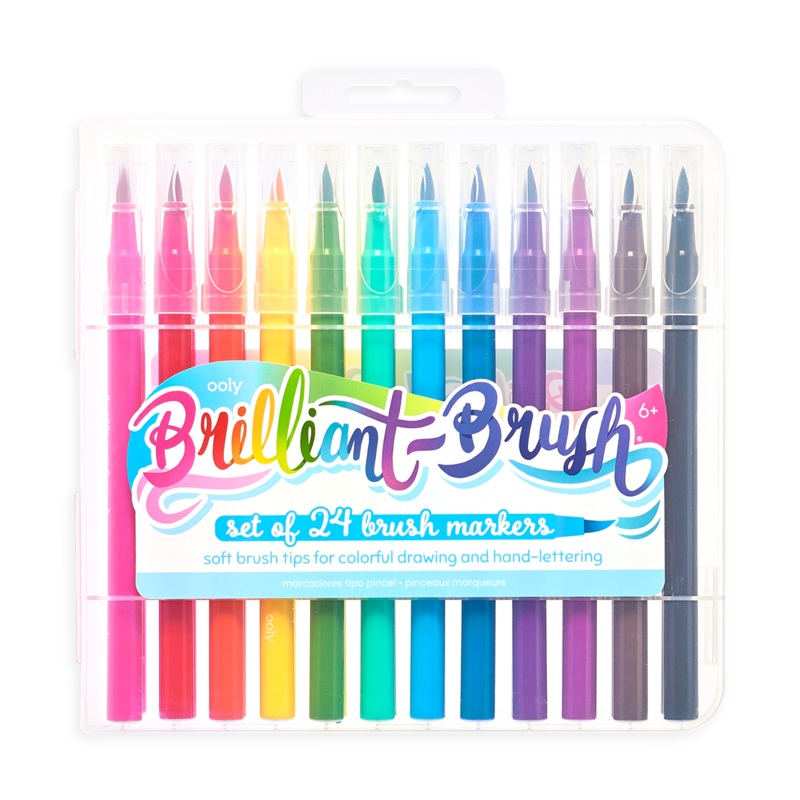Brilliant Brush Markers (24)