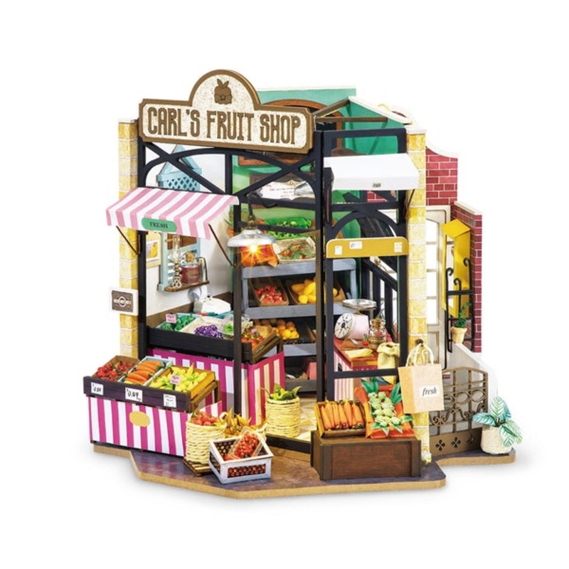 Carl's Fruit Shop Vegetable Market DIY Miniature