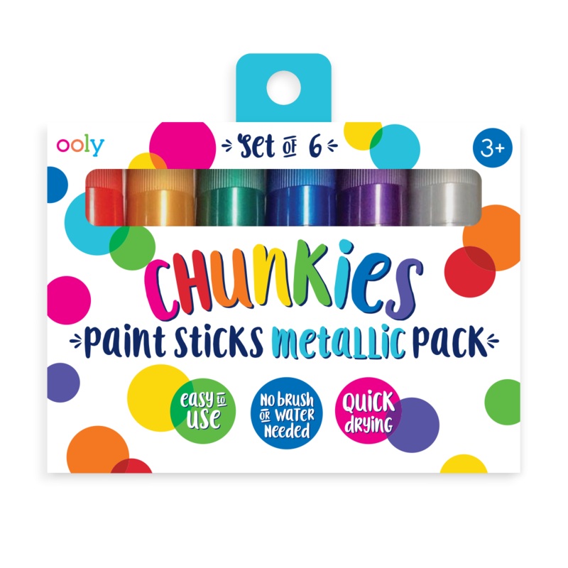 Chunkies Paint Sticks - Metallic - Set of 6