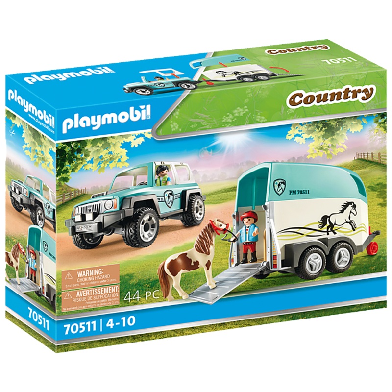 Country Car with Pony Trailer