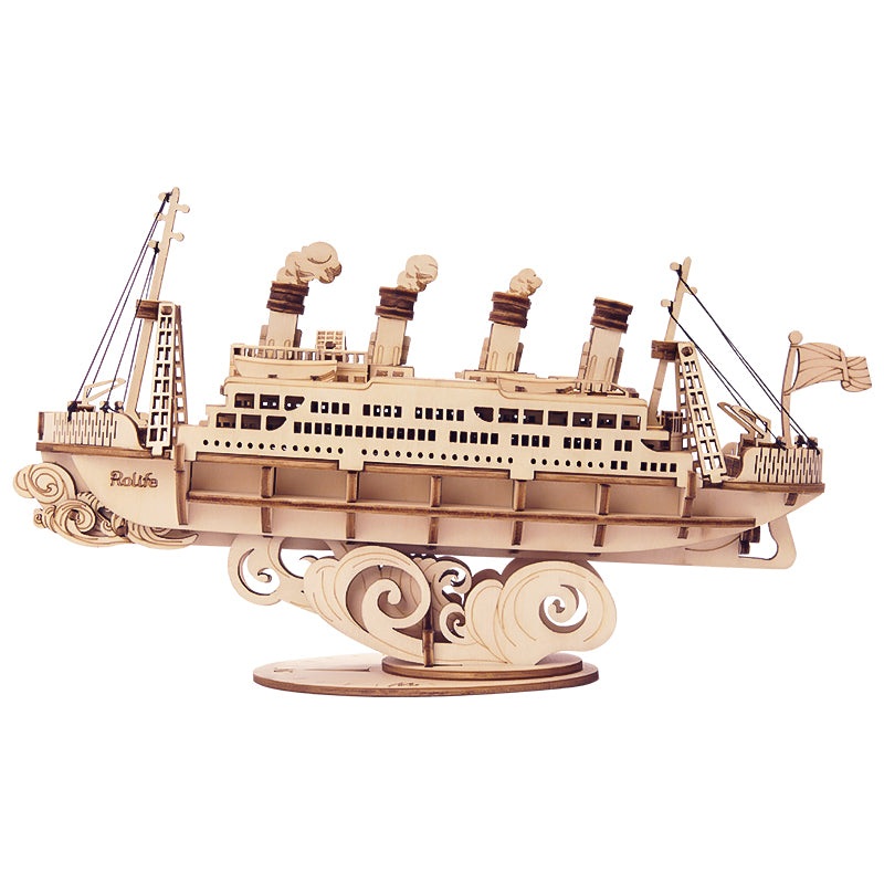 Cruise Ship Laser Cut Wood Kits