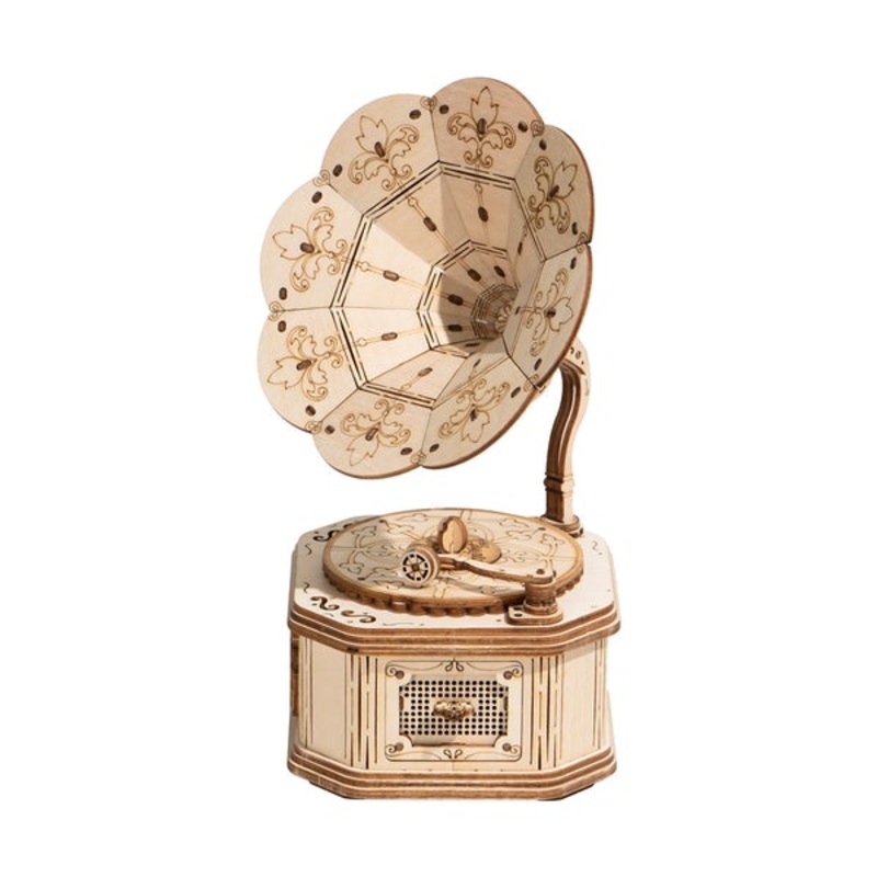 Gramophone Laser Cut Wood Kits