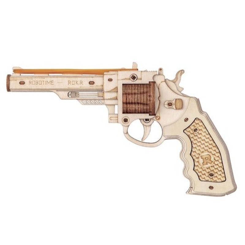 ROKR Corsac M60 Rubber Band Pistol Laser Cut Wood Kit