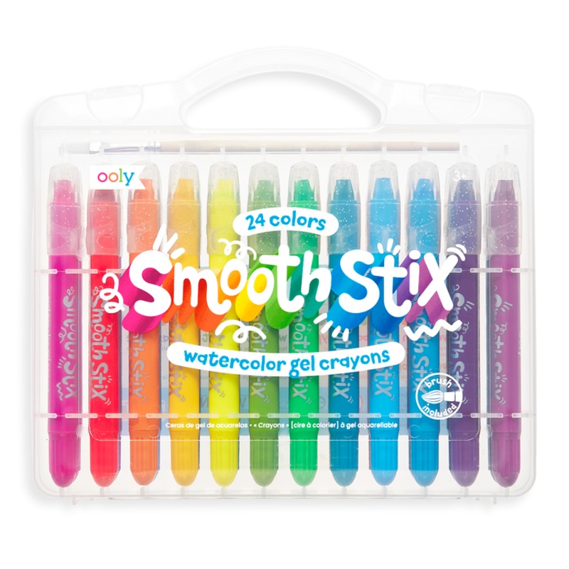 Watercolor Gel Crayons Smooth Stix - Set of 24