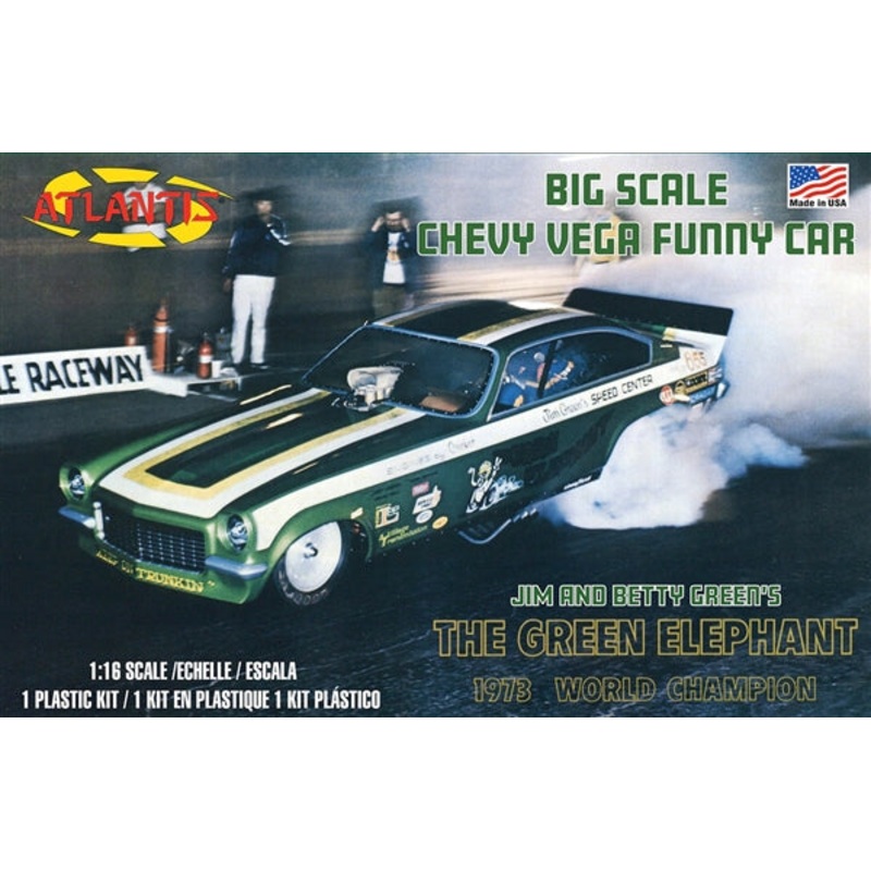 1/16 Jim and Betty Green's "The Green Elephant" Chevy Vega Funny Car