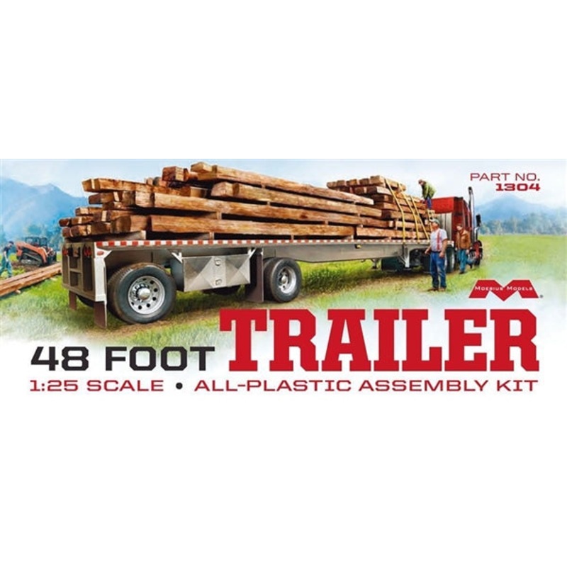 1/25 1948 Flatbed Trailer with Cambered Deck