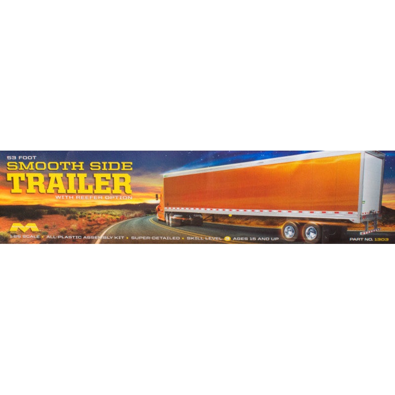 1/25 1953 Foot Smooth Side Trailer Kit