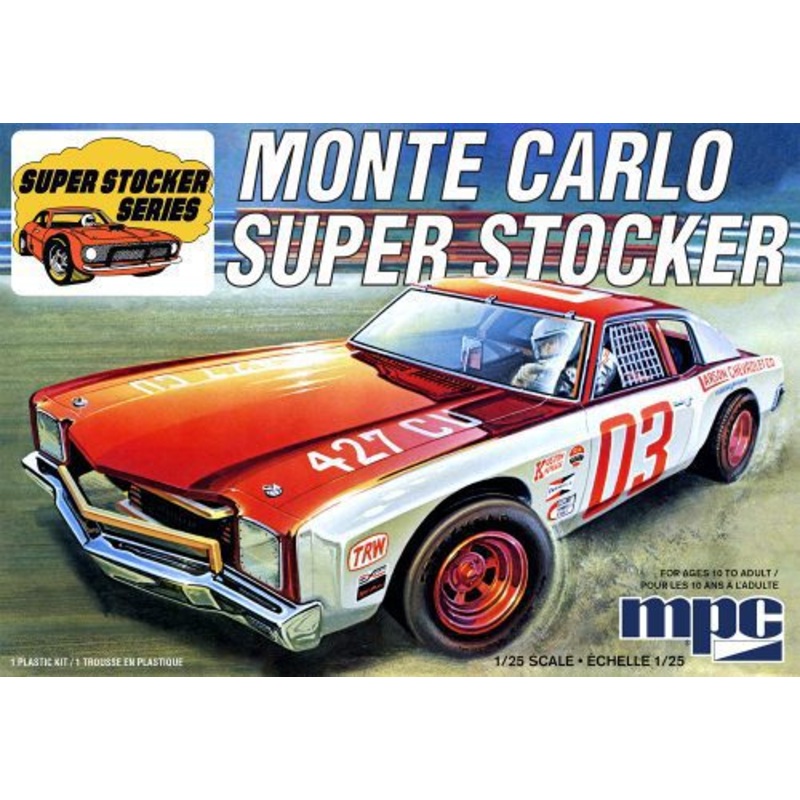 1/25 1971 Chevy Monte Carlo Super Stocker Model Kit