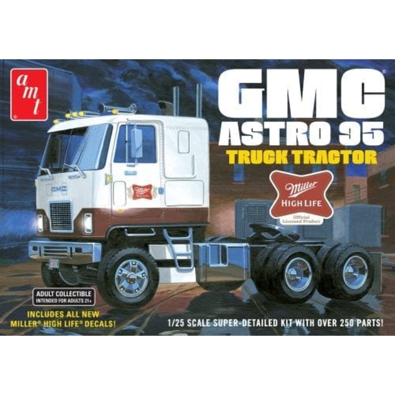 1/25 GMC Astro 95 Semi Tractor (MILLER BEER)