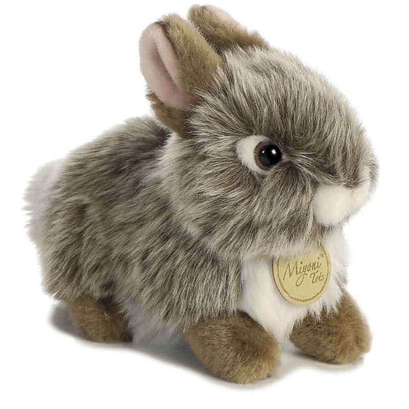 Miyoni Tots - 7" Baby Bunny Grey