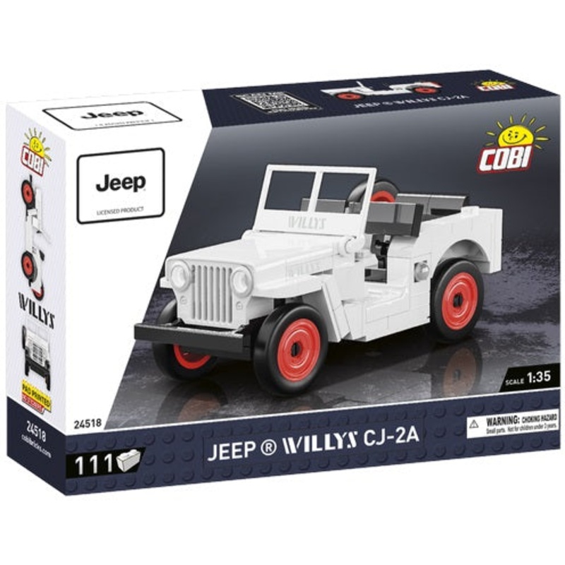 1/35 Jeep Willys CJ-2A White 111pc