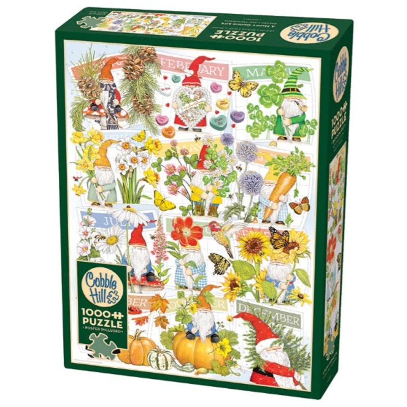 A Happy Gnome Life 1000pc Puzzle