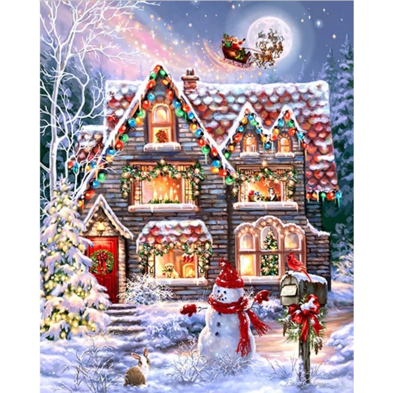 Christmas Eve Cottage 1000pc Puzzle