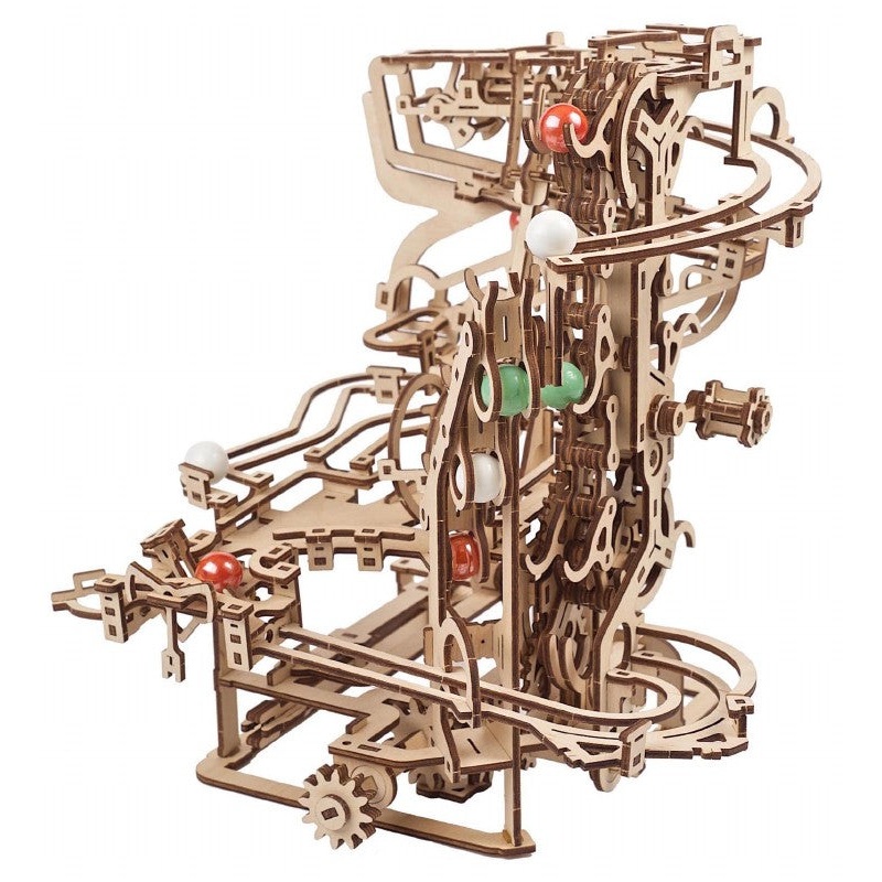 UGears Marble Run Chain Hoist Mechanical Model