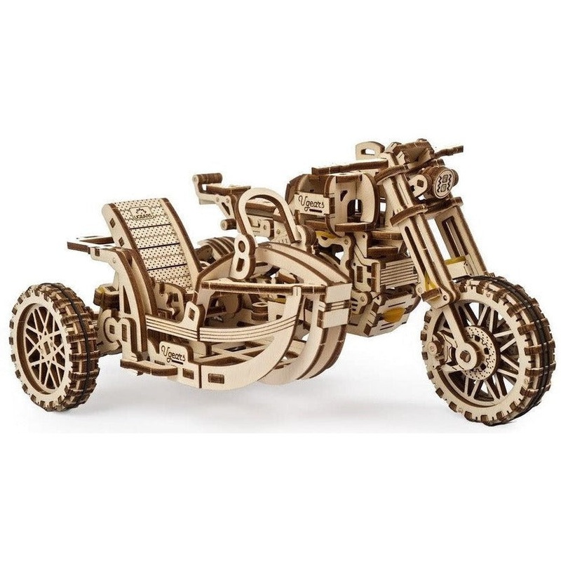 UGears Motorcycle Scrambler UGR-10 Sidecar