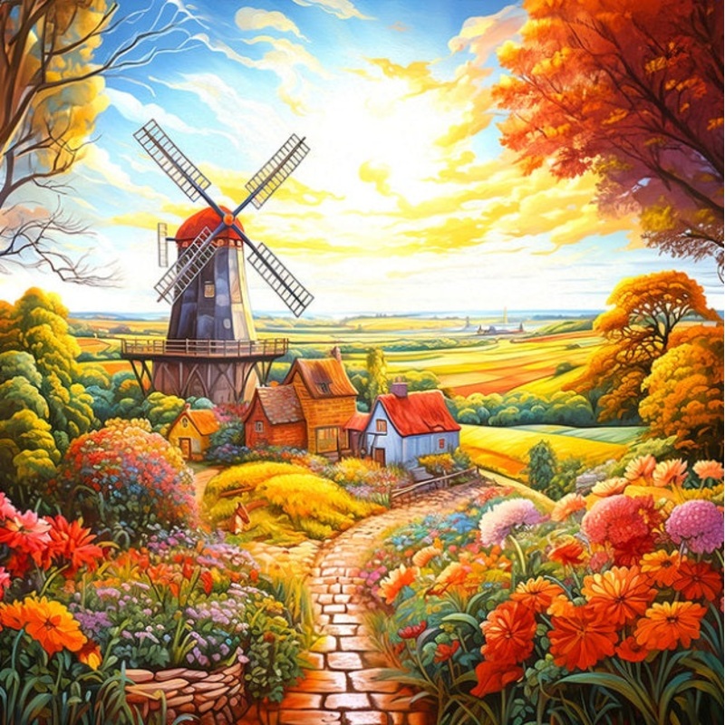WIndmill on the Farm 500pc Puzzle