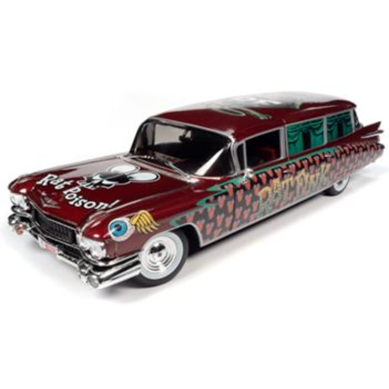 1/18 1959 Cadillac Eldorado Hearse Rat Fink
