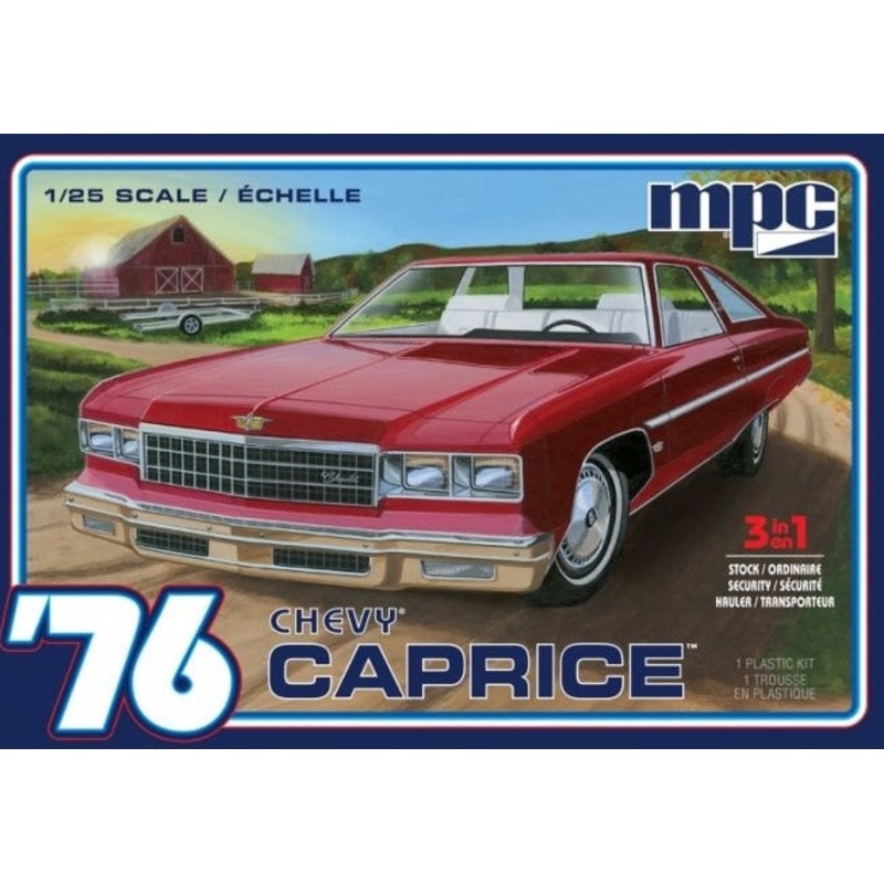 1/25 1976 Chevy Caprice with Trailer 2T