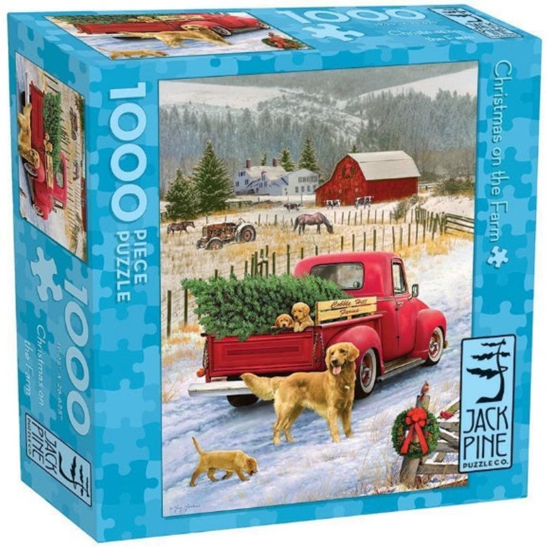 Christmas on the Farm Jack Pine 1000pc Puzzle