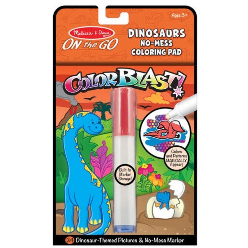 On the Go - ColorBlast No-Mess Coloring Pad - Dinosaurs