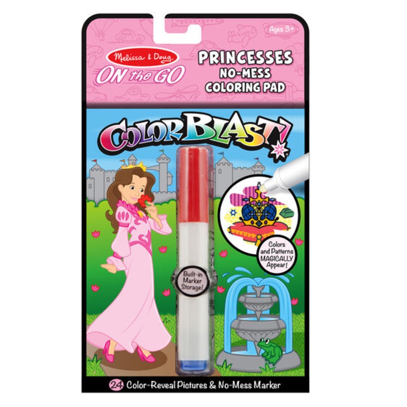 On the Go - Colorblast No Mess Coloring Pad - Princess