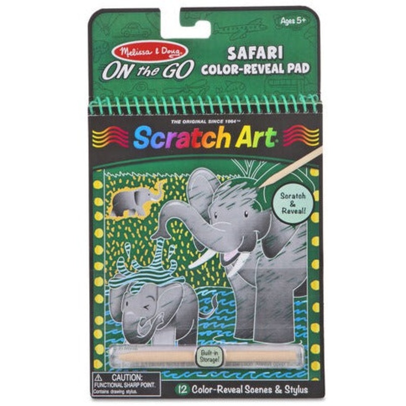 On the Go Scratch Art Color Reveal Pad - Safari