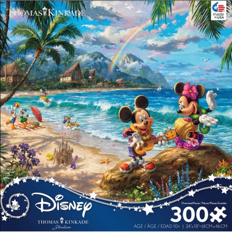 Thomas Kink Mickey & Minnie in Hawai 300pc Puzzle