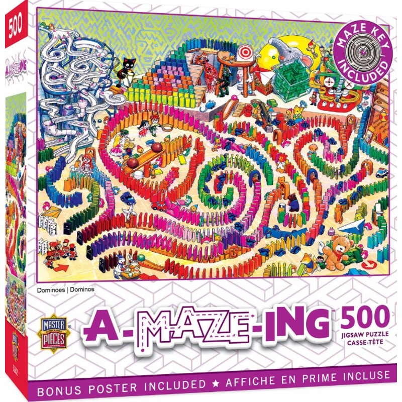 A-Maze-Ing - Dominoes 500pc Puzzle