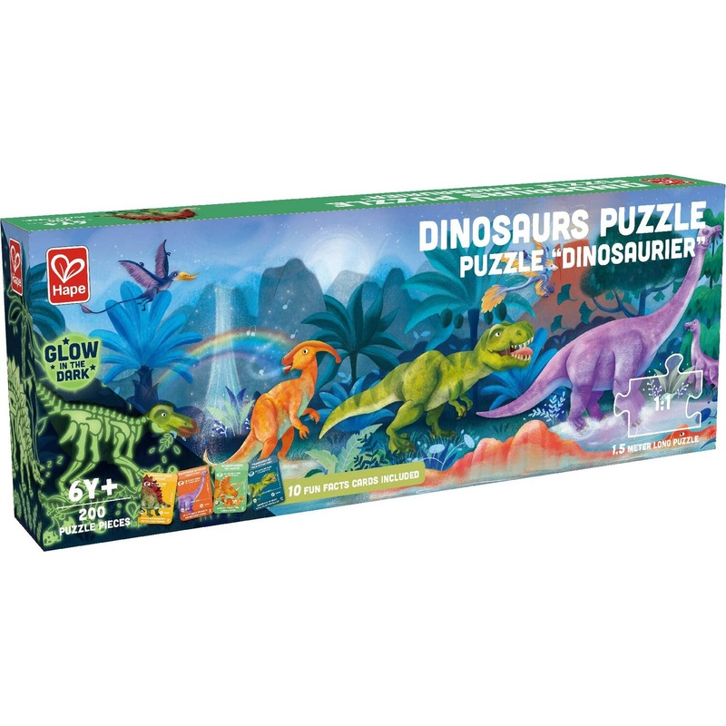 Dinosaurs Puzzle Glow in Dark 200pc Puzzle