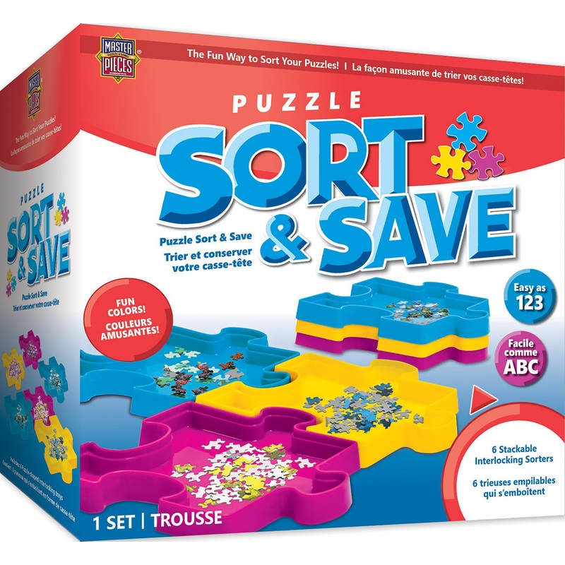 Sort and Save - Puzzle Piece Trays