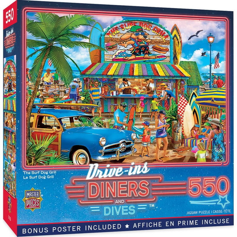 The Surf Dog Grill 550pc Puzzle