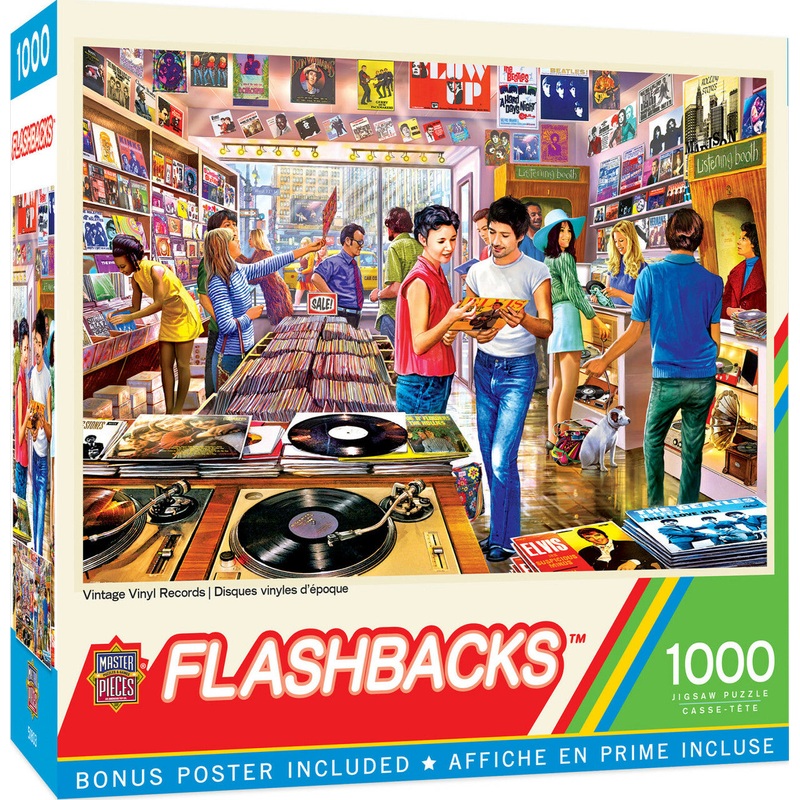 Vintage Vinyl Records 1000pc Puzzle