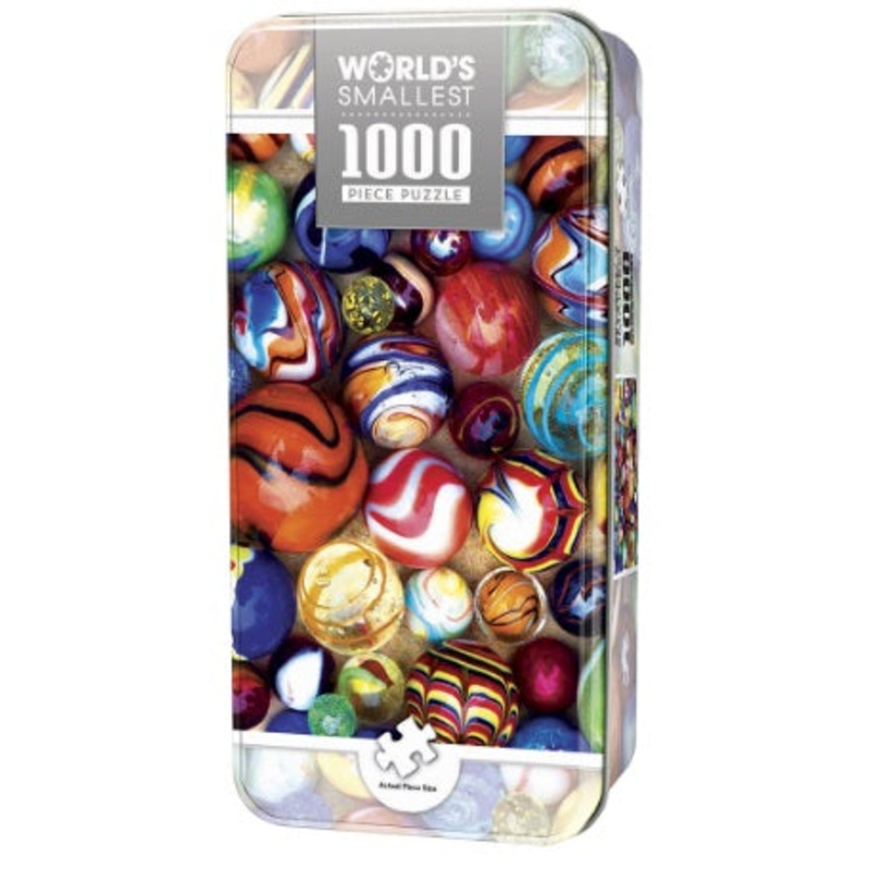 World's Smallest All My Marbles 1000 Piece Tin Box Jigsaw Puzzle